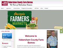 Tablet Screenshot of habershamcountyfarmbureau.org